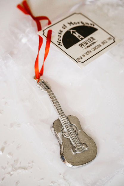 Handmade Pewter Music Instrument Music Note Christmas Ornament Gift - House of Morgan Pewter
