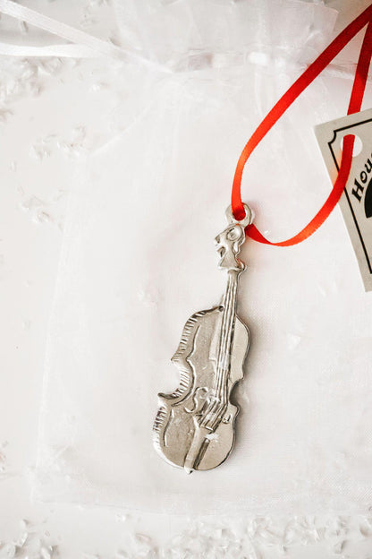 Handmade Pewter Music Instrument Music Note Christmas Ornament Gift - House of Morgan Pewter