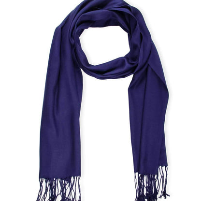 Solid Color Satin Scarf - House of Morgan Pewter