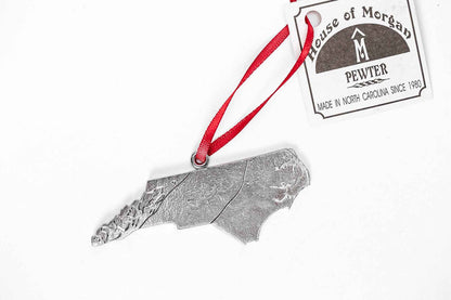 North Carolina Topographical Map - Christmas Ornament - Mountains to the Sea