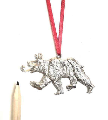 New Bern Gifts - New Bern Bear - Bear with Tongue Out - Christmas Ornament