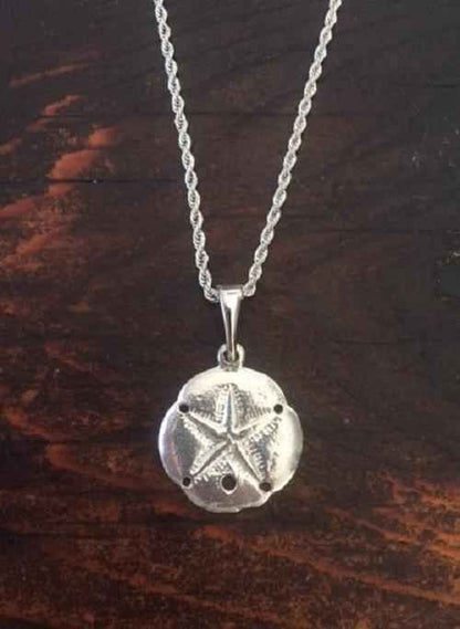 Sand Dollar Pendant Necklace - Beach Jewelry