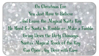 Magical Santa Claus Key - Christmas Eve Ornament for Kids