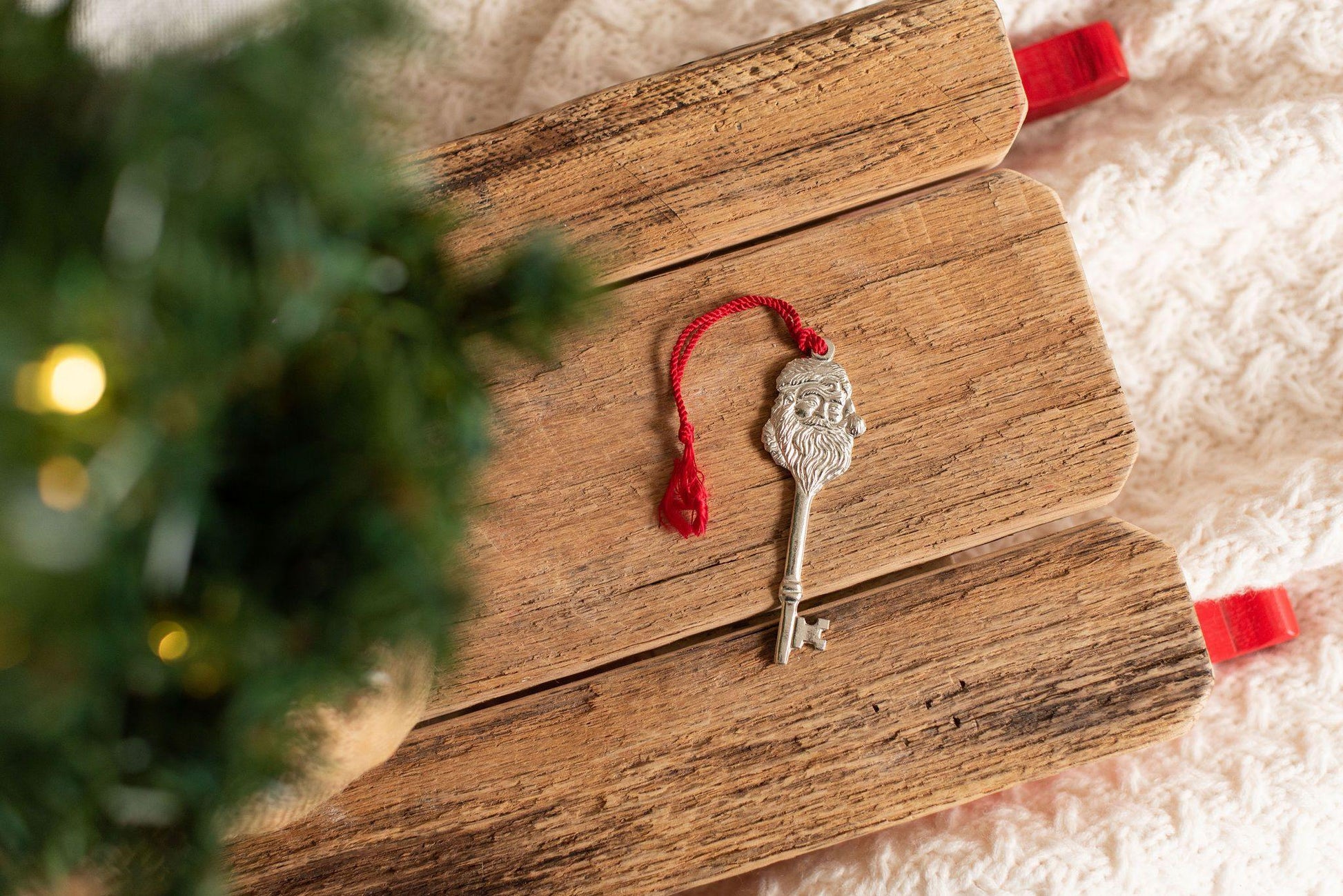 Handmade Magical Santa Claus Key Christmas Eve Tradition Christmas Ornament - House of Morgan Pewter