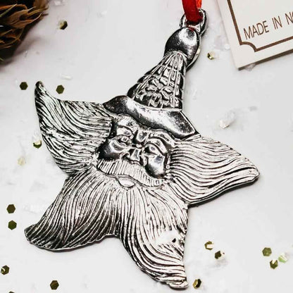 Santa Claus Star Christmas Ornament