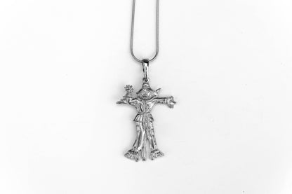 handmade scarecrow necklace for halloween