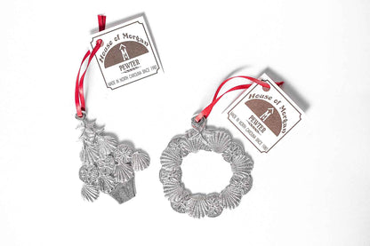 Nautical Ornaments - Seashell Wreath - Seashell Tree - Christmas Ornament