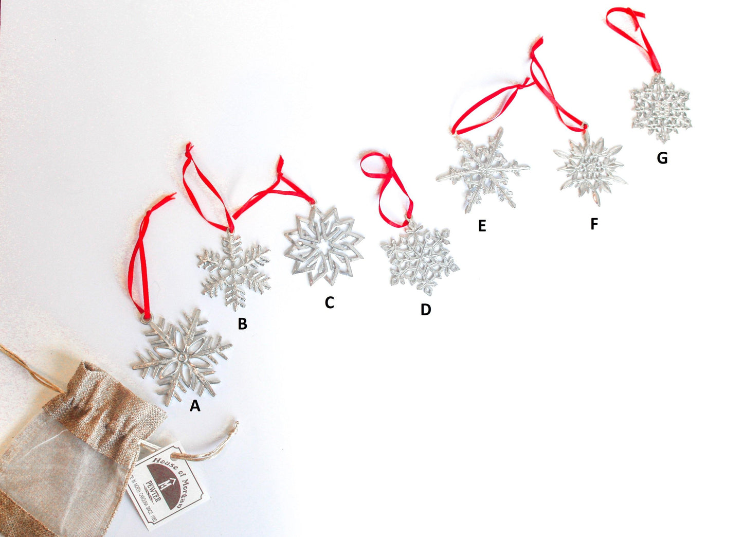 handcrafted snowflake ornaments