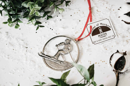 Snow Skiing Christmas Ornament - Gift for Skier