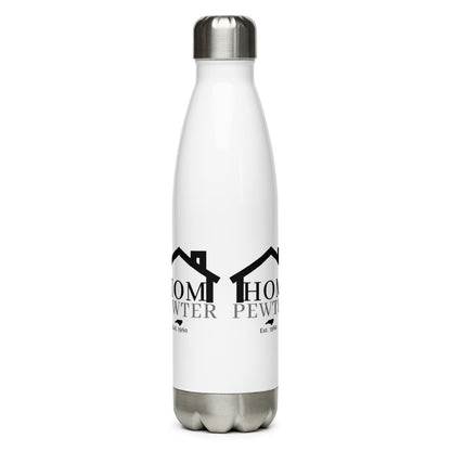 White Stainless Steel Water Bottle - House of Morgan Pewter Merchandise