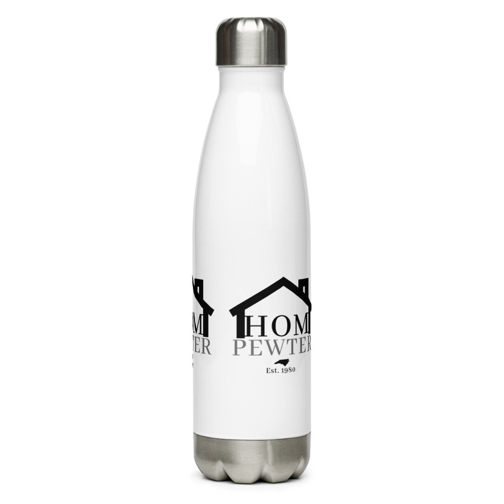 White Stainless Steel Water Bottle - House of Morgan Pewter Merchandise