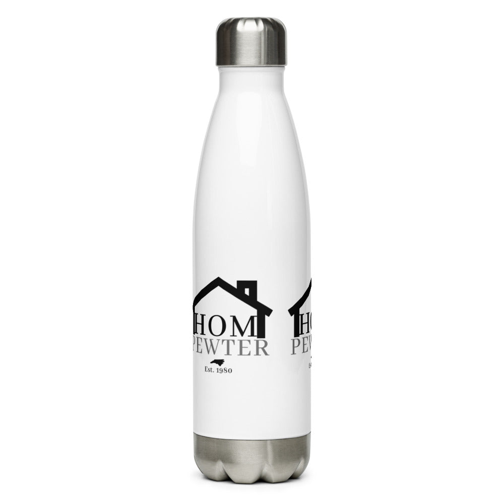 White Stainless Steel Water Bottle - House of Morgan Pewter Merchandise