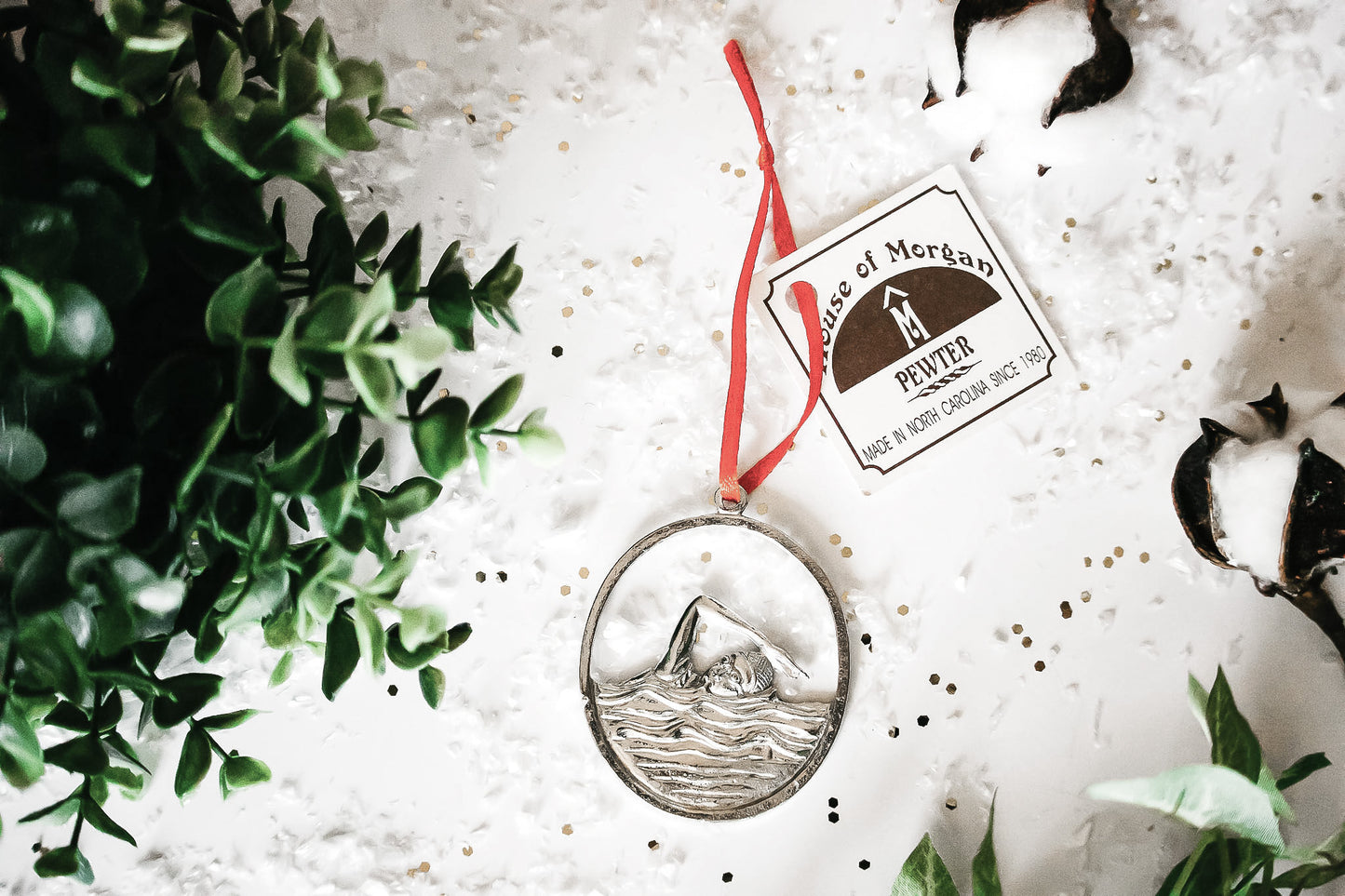 Silver Pewter Metal Swimmer Ornament Top Gift Ideas - House of Morgan Pewter