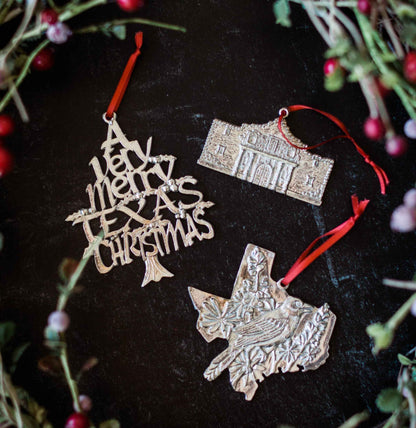 Texas Gifts - Alamo - State Symbols - Texas Christmas Ornament
