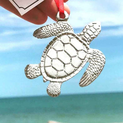 Sea Turtle Christmas Ornament - Nautical Home Decoration