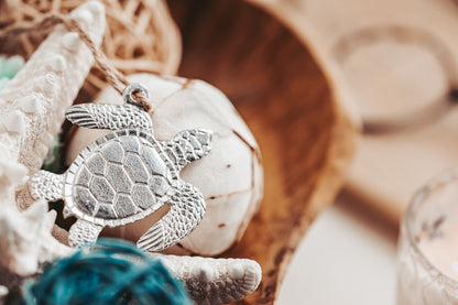 Nautical Ornament with Rustic Brown Ribbon - Coastal Home Decorations for Beach House - Several Designs